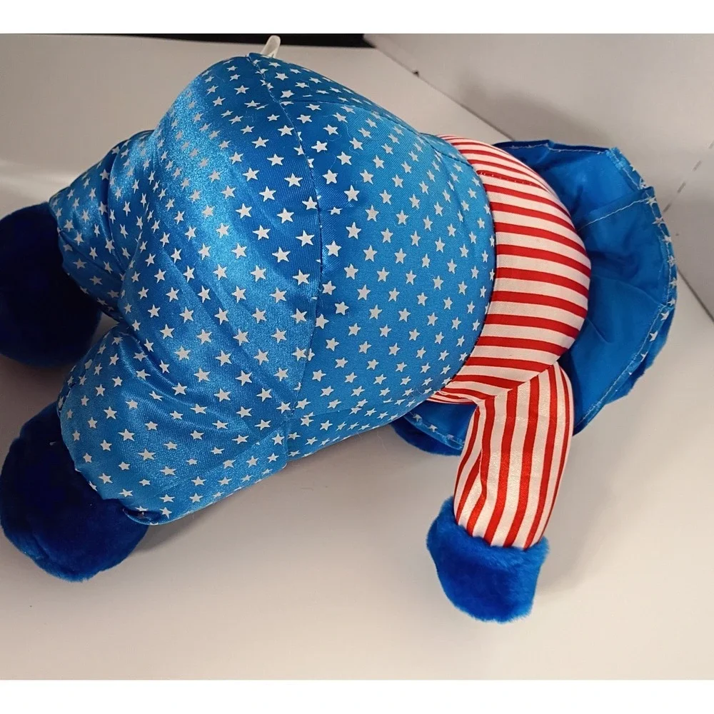 Sugar Loaf Team Toy USA Hippo Patriotic Plush Stuffed Animal Red White Blue
